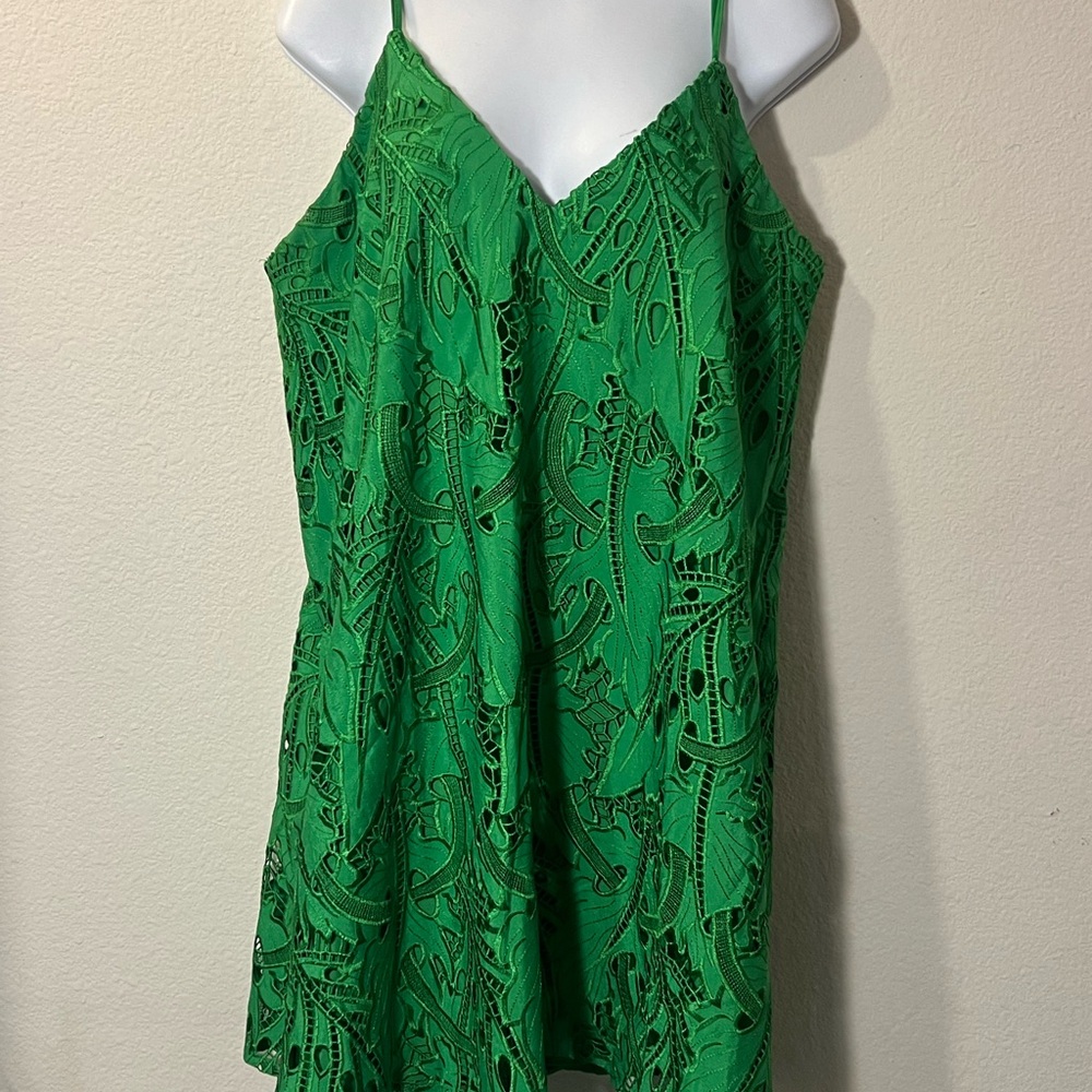 Topshop Green Sleeveless dress size medium (8-10)